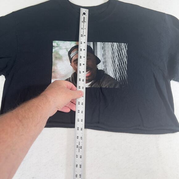 BioWorld Poetic Justice Cropped T-Shirt Size L See Photo Long Sleeve Logo Cotton - Picture 6 of 9